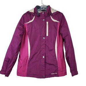 Arctix Girls XL‎ 16 Magenta Pink Waterproof Insulated Ski Snow Jacket Hooded 5K
